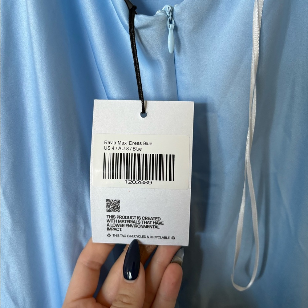 PRINCESS POLLY - Ravia Maxi Dress Blue - Picture 6 of 10